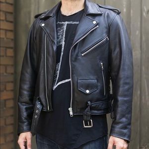Vintage Leather Jacket Men’s Size 40 Perfecto Biker Motorcycle Style